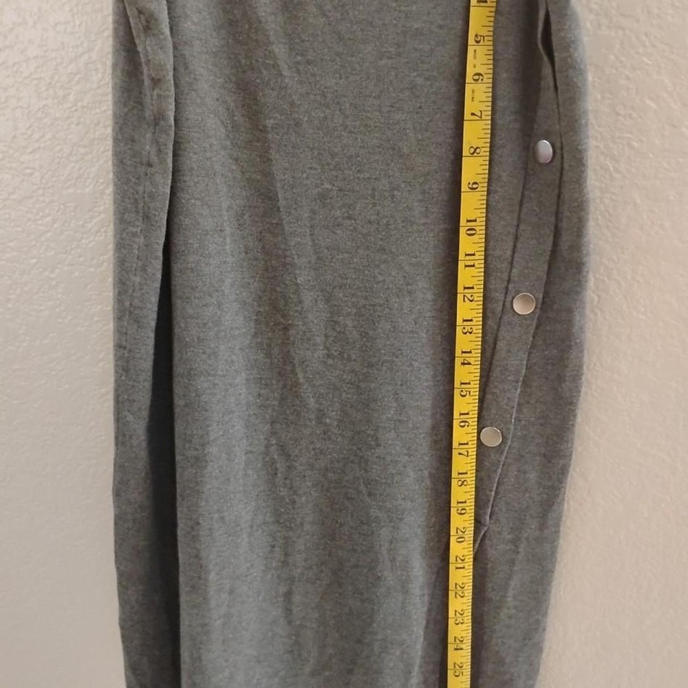 Retrology Grey Knit‎ Midi Skirt clean girl soft stretchy athleisure cozy preppy - Picture 5 of 6